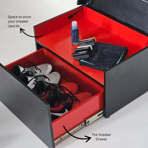 Red and Black Sneaker Case