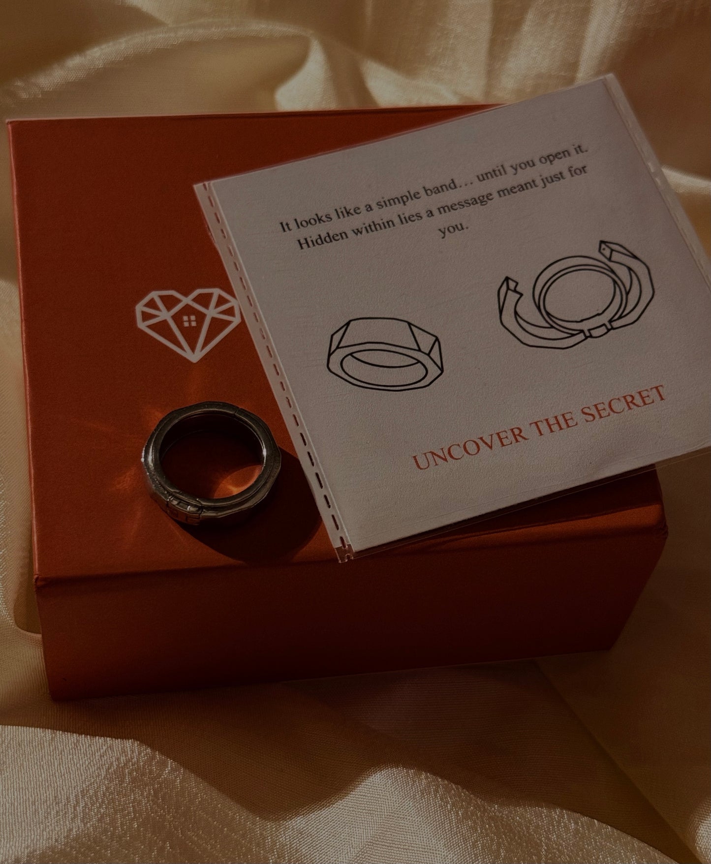 Hidden message ring