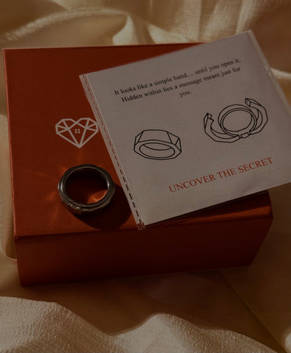 Hidden message ring