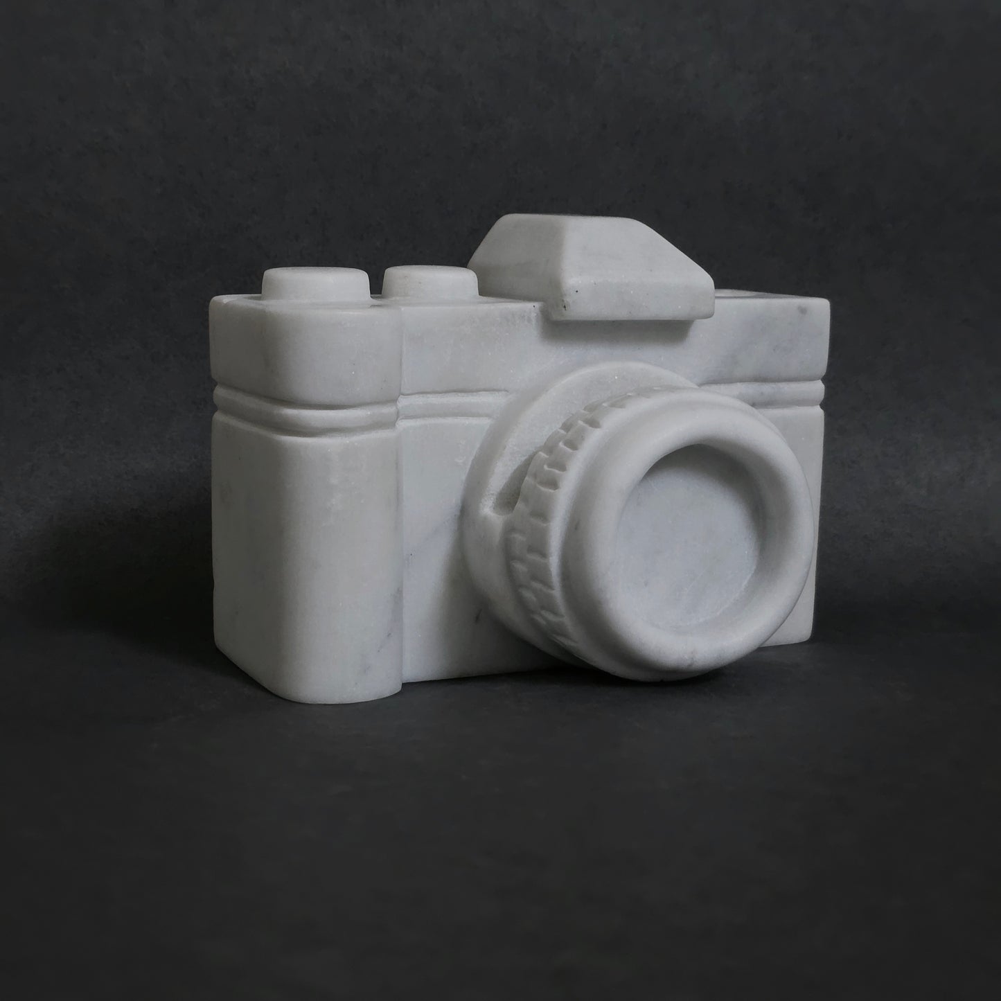Marble Camera Card Holder and Pen Stand