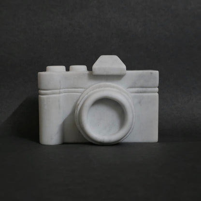Marble Camera Card Holder and Pen Stand