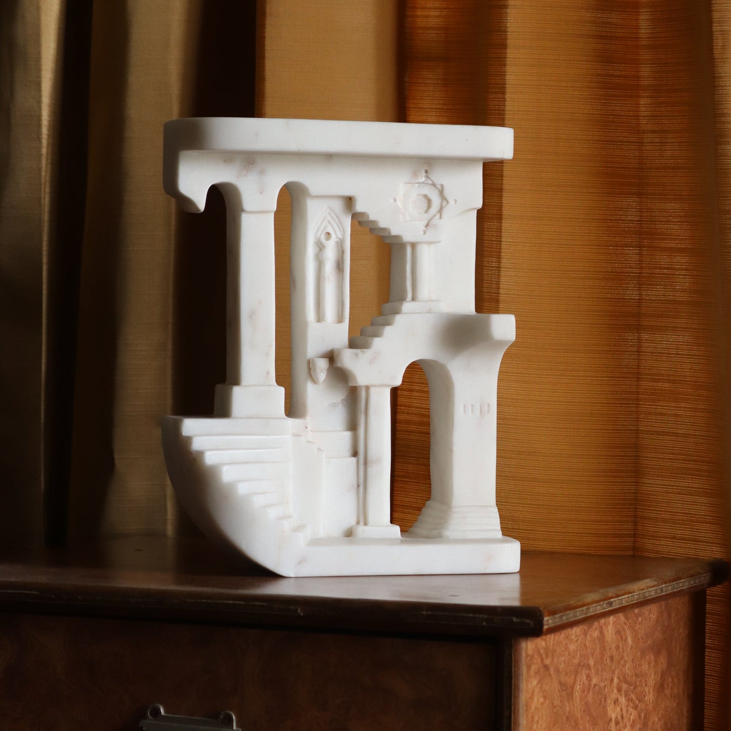Luxury Marble Sculpture inspired by MC Escher’s Artwork