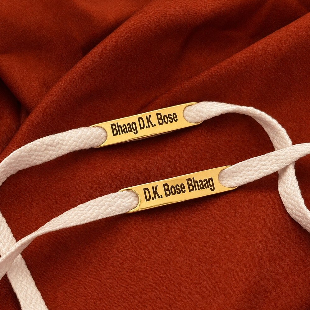 Bhag D.K. Bose Shoelace Tags
