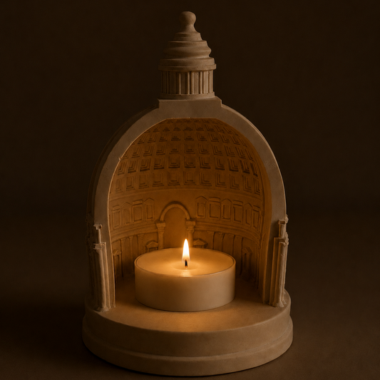 Architecture Dome Teal Light Candle Holder