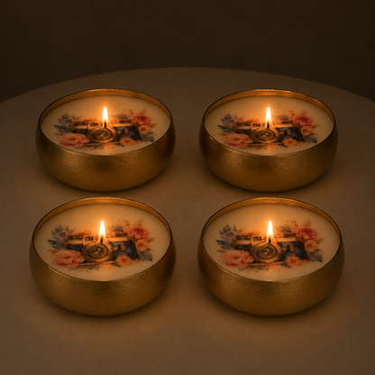 Vintage Camera Urli Candle
