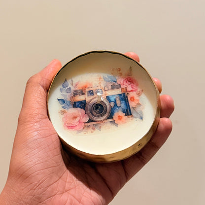 Vintage Camera Urli Candle