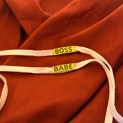 Boss Babe Shoelace Tag