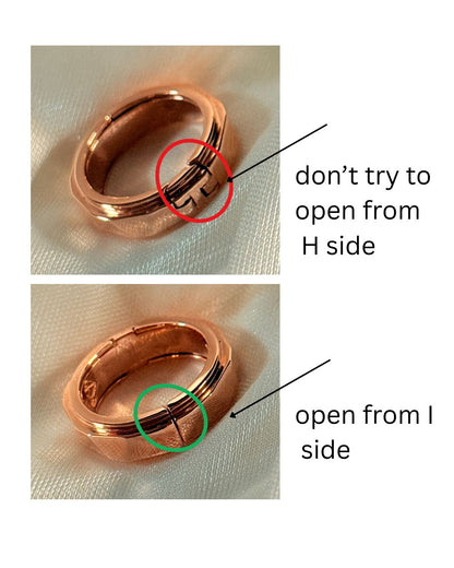Hidden message ring