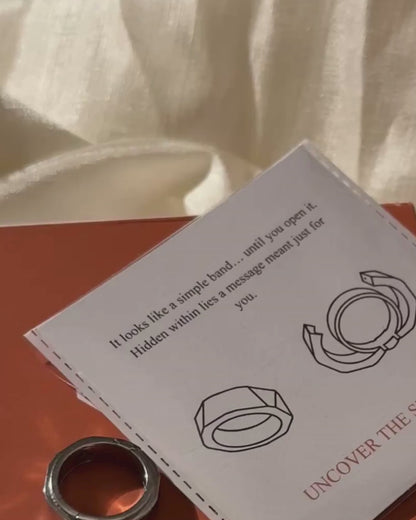 Hidden message ring