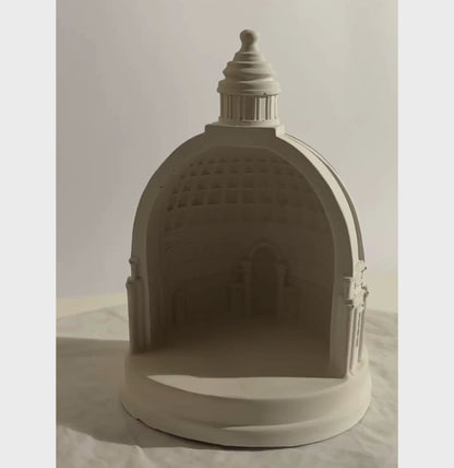 Architecture Dome Teal Light Candle Holder